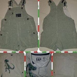 EUC BELUGA OVERALLS AND BABY GAP POLO